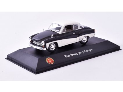 WARTBURG 311-3 Coupe 1:43 - Atlas časopis s modelem  WARTBURG 311-3 Coupe - kovový model auta