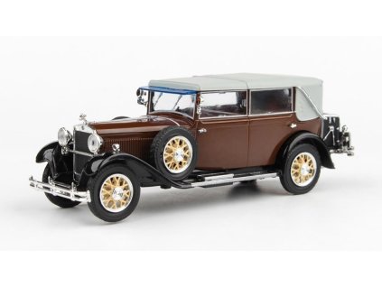 Škoda 860 1932 Hnědá 1:43 - Abrex  Škoda 860 1932 - kovový model auta