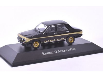 Renault 12 ALPINE - 1978 1:43 časopis s modelem  Renault 12 ALPINE - 1978 - kovový model auta