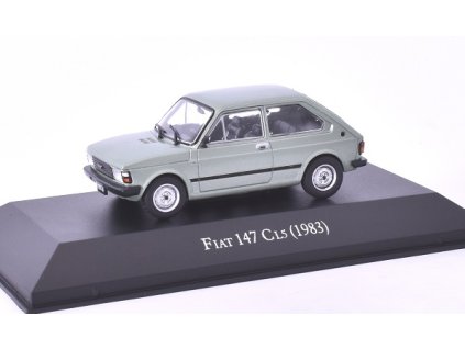 Fiat 147 CL5 1983 1:43 - časopis s modelem  Fiat 147 CL5 - 1983 - kovový model auta