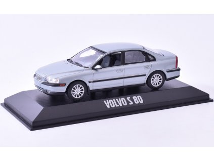 VOLVO S80 - 1998 1:43 - MINICHAMPS časopis s modelem  VOLVO S 80 - kovový model auta