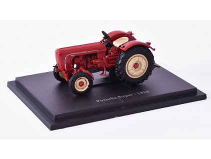 PORSCHE Super Diesel Tractor 1958 - 1:43 - Časopis s modelem  PORSCHE Super Diesel Tractor 1958 - kovový model traktoru