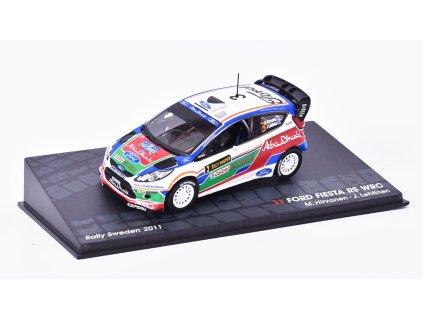 Ford Fiesta RS WRC Rally Sweden 2011 1:43 - SpecialC. časopis s modelem  Ford Fiesta Rallye Švédsko 2011 M. Hirvoven / J. Lehtinen - kovový model auta