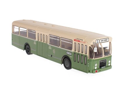 Brossel BL55 1966 1:43 - Hachette časopis s modelem  Brossel BL 55 1966 - kovový model autobusu