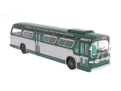 GMC New Look Fishbowl TDH-5301 1965 1:43 - Hachette časopis s modelem  GENERAL MOTORS New Look Fishbowl TDH 5301 1965 - kovový model autobusu