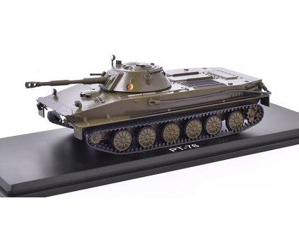 PT-76 NVA tank 1:43 - Premium ClassiXXs časopis s modelem  PT-76 NVA tank - kovový model tanku