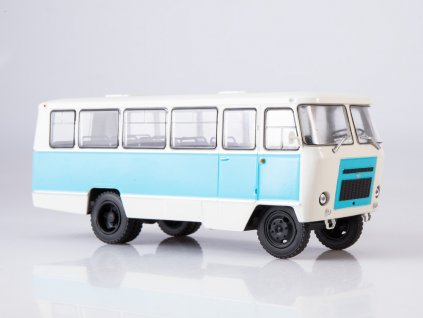 KUBAN'-G1A1-02 autobus 1:43 Naše autobusy Rusko časopis s modelem #3  KUBAN' G1A1 02 - kovový model autobusu