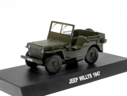 Jeep Willys 1947 Carabinieri 1:43 - DeAgostini časopis s modelem  Jeep Willys - kovový model