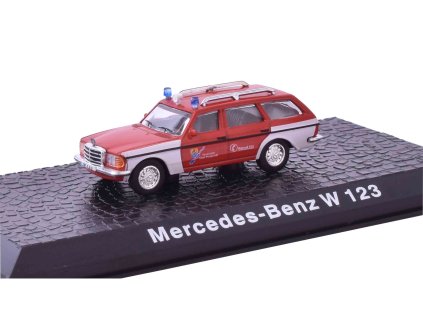 Mercedes-Benz W123 1:72 DeAgostini časopis s modelem  Mercedes-Benz W123 - kovový model auta