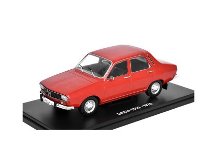 Dacia 1300 1970 1:24 - Hachette časopis Samochody PRL s modelem #6  Dacia 1300 - kovový model auta