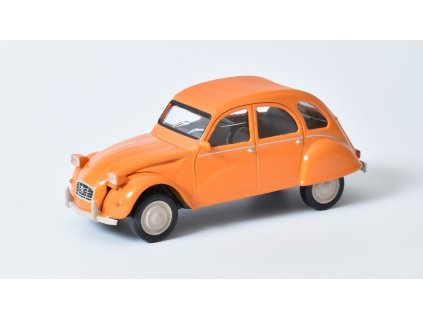 Citroen 2CV 1979 oranžová 1:43 - NOREV  Citroen 2CV 6 club 1979 - kovový model auta