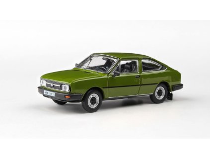 Škoda Garde 1982 Zelená Olivová 1:43 - Abrex  Škoda Garde 1982 - kovový model auta