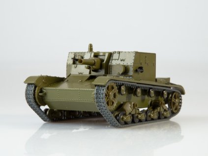 AT-1 - 1:43 - Naše Tanky Časopis s modelem #27  AT-1 - kovový model tanku