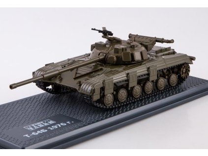 Tank T-64B 1976 - 1:43 - časopis s modelem  T-64B - kovový model tanku