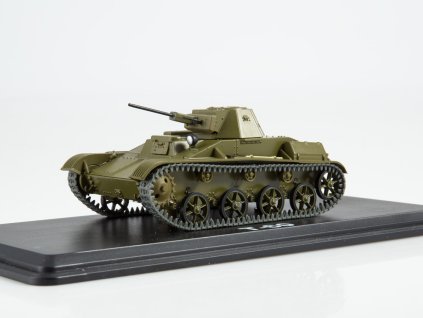T-60 tank 1:43 - Naše Tanky Časopis s modelem #38  T-60 - kovový model tanku