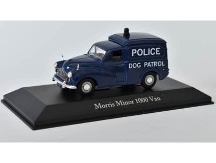 Morris Minor 1000 Van Police 1:43 - Atlas časopis s modelem  Morris Minor 1000 Van - kovový model auta