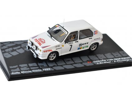 Citroen Visa 1000 Pisters Rally Monte Carlo 1985 1:43 SpecialC.časopis s modelem  Citroen Visa 1000 Pisters Rally Monte-Carlo 1985 Andruet / Peuvergne - kovový model auta