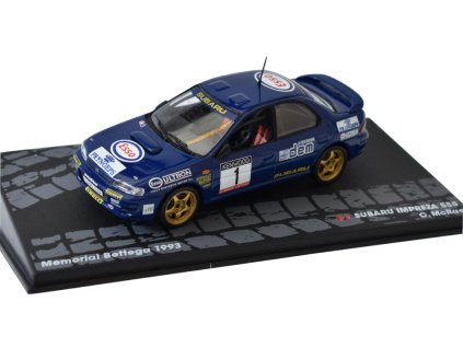 Subaru Impreza 555, Memorial Bettega 1993 1:43 SpecialC. - časopis s modelem  Subaru Impreza 555, Memorial Bettega 1993 - kovový model auta