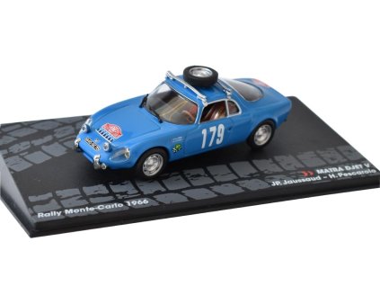 MATRA DJET V #179 Rally Monte-Carlo 1966 1:43 SpecialC.- časopis s modelem  MATRA DJET No.5 Rally Monte-Carlo 1966 - kovový model auta