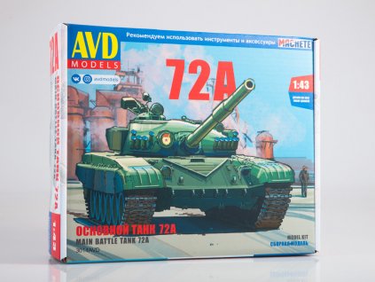 Tank T-72A 1:43 - AVD  Tank T 72A - stavebnice KIT