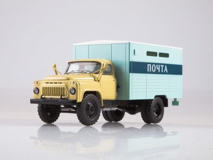 GAZ-53A GZSA-3711 1:43 časopis s modelem - Legendární náklaďáky SSSR #25  GAZ 53A GZSA-3711 - kovový model auta