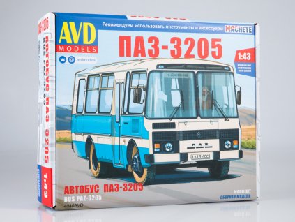 Autobus PAZ-3205 1:43 - AVD  Autobus PAZ 3205 - stavebnice AVD