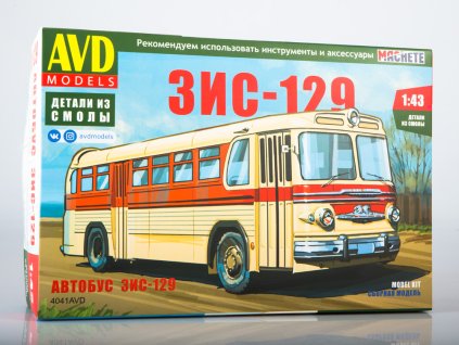 ZIS-129 autobus 1:43 - AVD KIT  ZIS-129 - stavebnice AVD