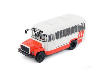 KAVZ-3976 autobus 1:43 - MODIMIO Naše autobusy časopis s modelem #10  KAVZ 3976 - kovový model autobusu