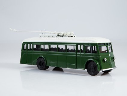 YATB-1 trolejbus 1:43 - Naše autobusy Rusko časopis s modelem #14  YATB 1 - kovový model trolejbusu
