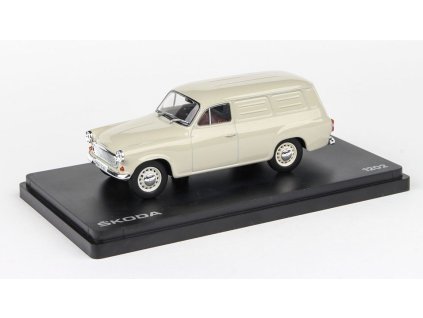 Škoda 1202 Dodávka 1965 Šedá 1:43 - Abrex  Škoda 1202 Dodávka 1965 Šedá - kovový model auta