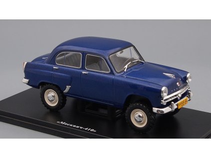Moskvič-410 1:24 - Hachette časopis s modelem  Moskvič 410 - kovový model auta