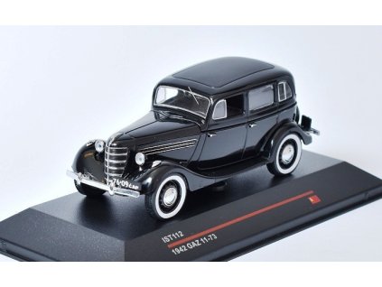 GAZ 11-73 - 1942 1:43 - IST časopis s modelem  GAZ-11-73 - kovový model auta