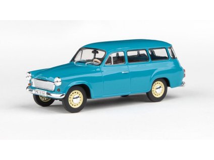 Škoda 1202 1964 Tyrkysová Tmavá 1:43 - Abrex  Škoda 1202 - kovový model auta 1/43