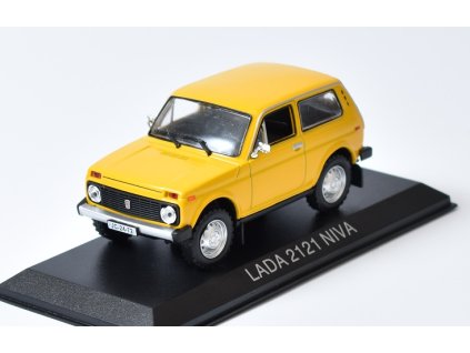 LADA NIVA 2121 VAZ 1:43 - Legendární automobily minulé éry časopis s modelem #76  VAZ-2121 LADA NIVA - kovový model auta