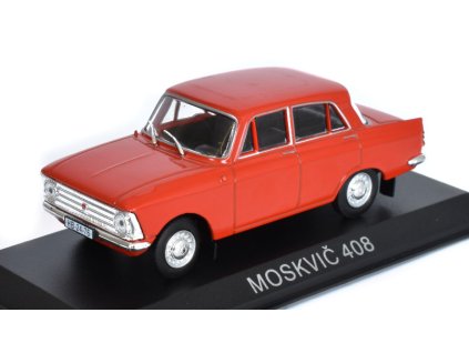 Moskvič 408 1:43 - Legendární automobily minulé éry časopis s modelem #72  Moskvič-408 - kovový model auta