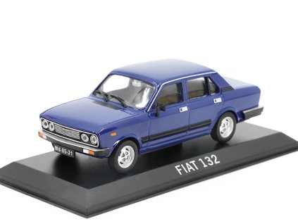 FIAT 132P 1:43 LEGENDÁRNÍ AUTOMOBILY minulé éry časopis s modelem #86  FIAT-132P - kovový model auta