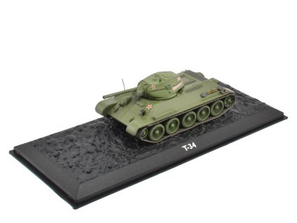 T-34 - 1:72 Atlas časopis s modelem  T34 - kovový model tanku