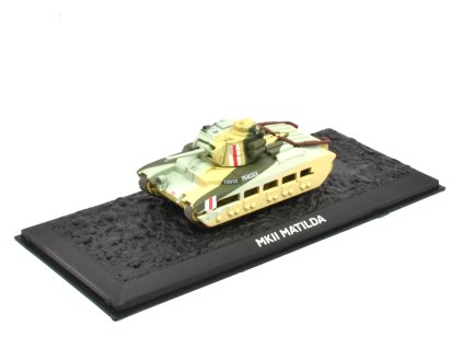 MkII Matilda - 1:72 Atlas časopis s modelem  MKII Matilda - kovový model tanku