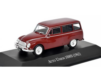 Auto Union 1000 S combi 1960 1:43 - časopis s modelem  AUDI Auto Union 1000S combi - kovový model auta