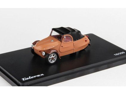 Velorex 16/350 Béžová/Černá/Hnědá 1966 1:43 - Abrex  Velorex 16/350 - kovový model