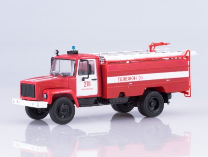 GAZ-3307 AC-30 1:43 Naše náklaďáky časopis s modelem  GAZ 3307 AC 30 - kovový model auta