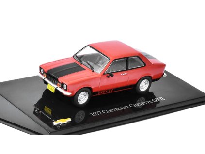 Chevrolet Chevette GP II 1977 (Opel Kadett) 1:43 časopis s modelem  Chevrolet Chevette GP II 1977 ( Opel Kadett ) - kovový model auta