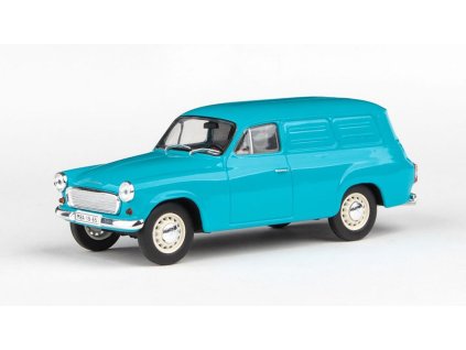 Škoda 1202 Dodávka 1965 Tyrkysová 1:43 - Abrex  Škoda 1202 Dodávka - kovový model auta