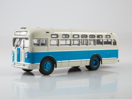 ZIS-155 autobus 1:43 - MODIMIO - Naše autobusy časopis s modelem #19  ZIS 155 - kovový model autobusu