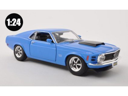 Ford Mustang Boss 429 1970 1:24 - MOTORMAX  Ford Mustang Boss 429 - kovový model auta
