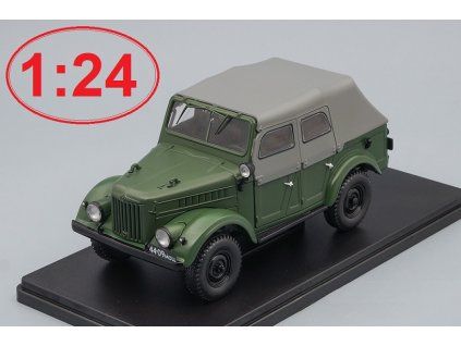 GAZ-69A 1:24 - Hachette časopis s modelem  GAZ 69A - kovový model