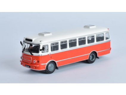 SAN H100B 1:72 - Kultovní autobusy minulé éry časopis s modelem #53  SAN H100B - kovový model