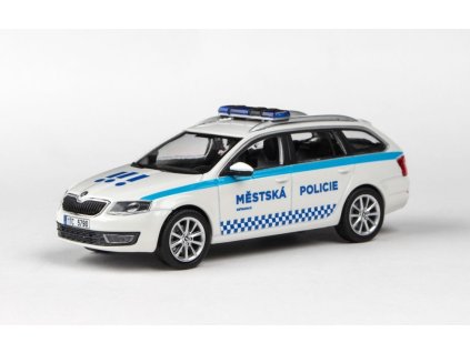 Škoda Octavia III Combi 2013 Městská Policie Ostrava 1:43 - Abrex  Škoda Octavia 3 2013 Městská Policie Ostrava - kovový model auta