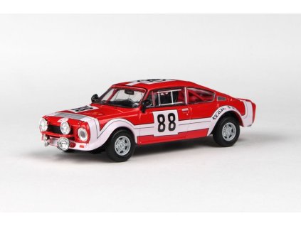 Škoda 200RS Rallye Šumava 1975 #88 Horsák - Motal 1:43 - Abrex  Škoda 200RS 1975 - kovový model auta 1/43