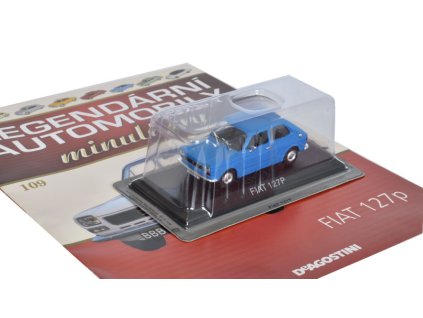 Fiat 127P 1:43 - Legendární automobily minulé éry časopis s modelem #109  Fiat 127P - kovový model auta